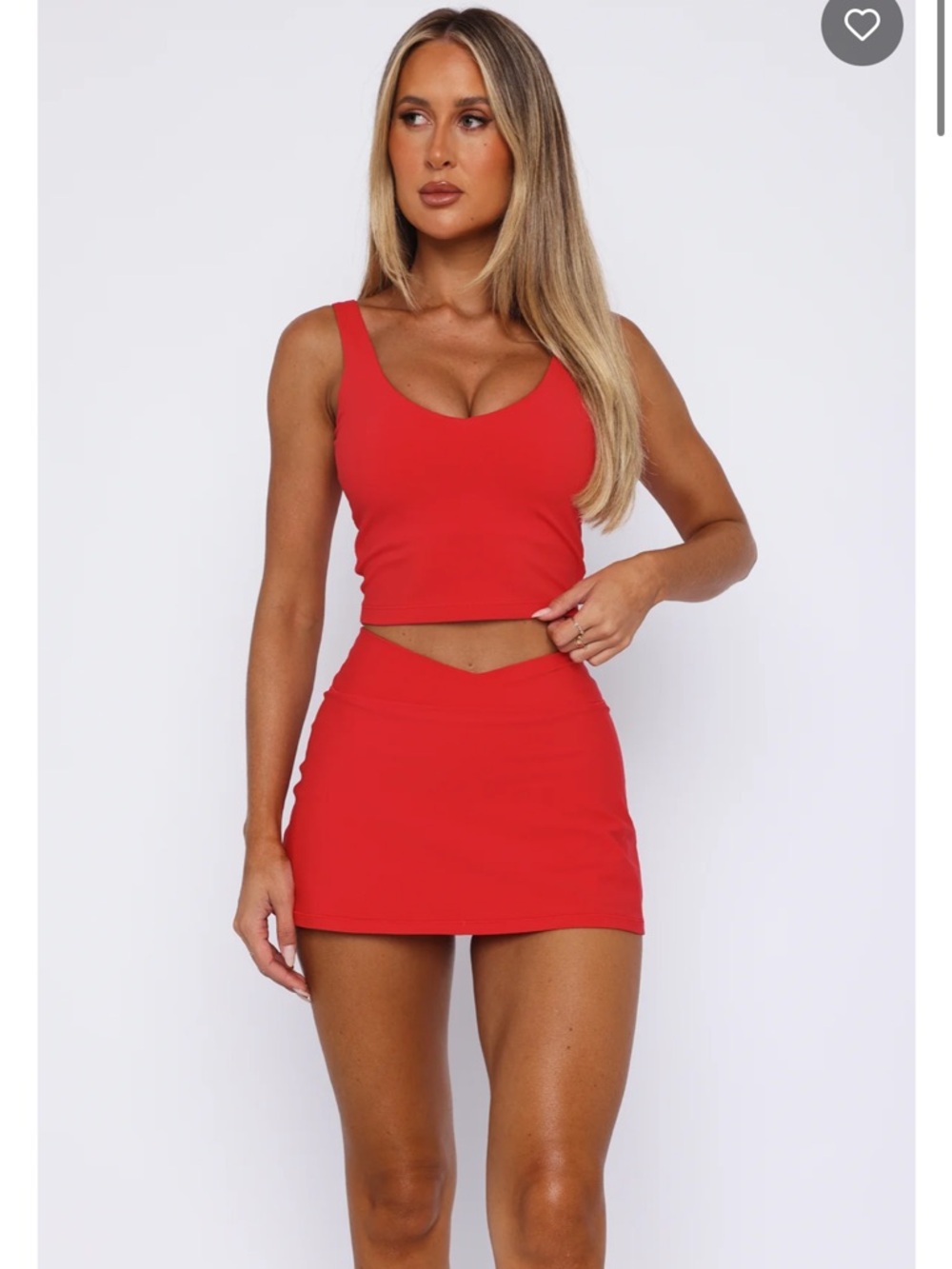 White fox skort